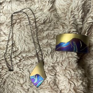 Titanium Cuff and Bracelet